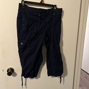Gloria Vanderbilt Dark Blue Cargo Shorts